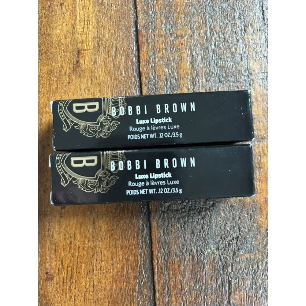 Bobbi Brown 10 Hour Moisturizing Luxe Lipstick 508 TANGO NIB Set Of Two Cosmetic